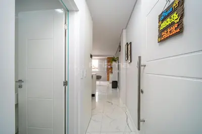 A planta de Lindo apartamento na praia de Mariscal