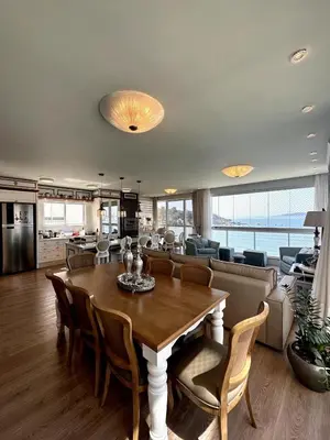 A planta de Pé na Areia Luxo Itapema Apto