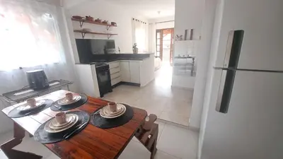 A planta de Casa charmosa e aconchegante