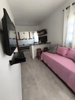 A planta de Casa charmosa e aconchegante
