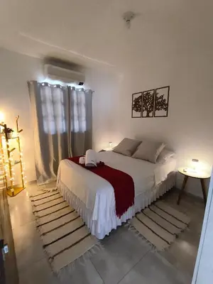 A planta de Casa charmosa e aconchegante