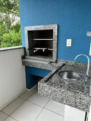 A cozinha ou kitchenette de Apto 2 quartos Recanto do cardeal em Bombas