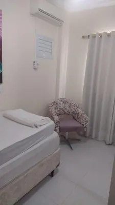 Uma cama ou camas num quarto em Apartamento 150m da Praia