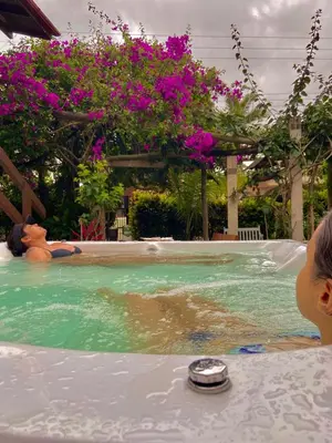 A piscina em ou perto de Apartamento com vista panorâmica em Bombas