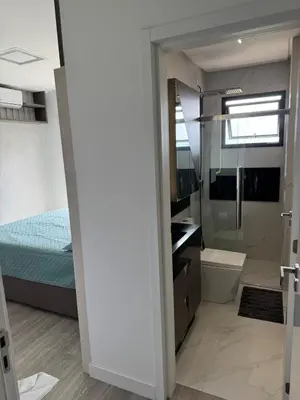 Uma cama ou camas num quarto em Suite exclusive vista mar