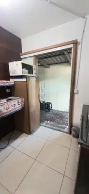 A cozinha ou kitchenette de Apart no centro de Porto Belo