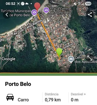 A planta de Apart no centro de Porto Belo