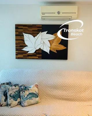 Uma cama ou camas num quarto em Summer Beach 300 mt da praia com amplo lazer e mobília nova