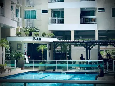A piscina em ou perto de Summer Beach 300 mt da praia com amplo lazer e mobília nova