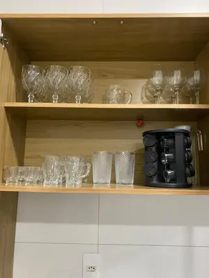 A cozinha ou kitchenette de Sobrado aconchegante no litoral