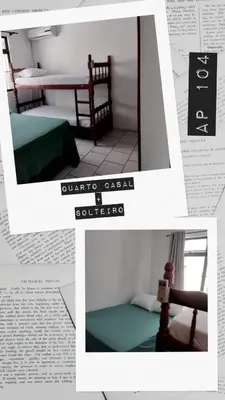 Uma cama ou camas num quarto em Apartamento Avenida Vizinho do Atlântico I