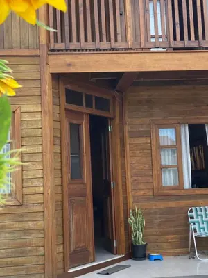 A planta de Casa de madeira