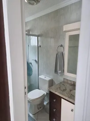 Uma casa de banho em Apartamento Itapema Meia Praia