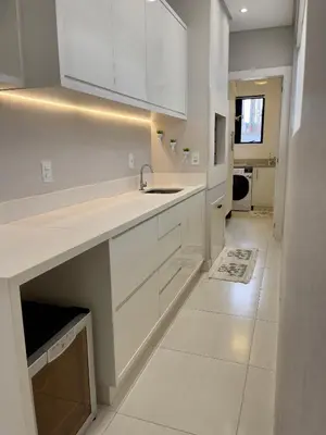 A cozinha ou kitchenette de Apartamento Brisa do Mar - Ed Galileu