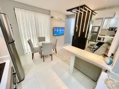 A cozinha ou kitchenette de Apartamento Brisa do Mar - Ed Galileu