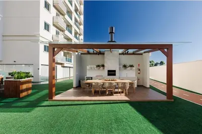 Uma varanda ou terraço em Itapema apartment