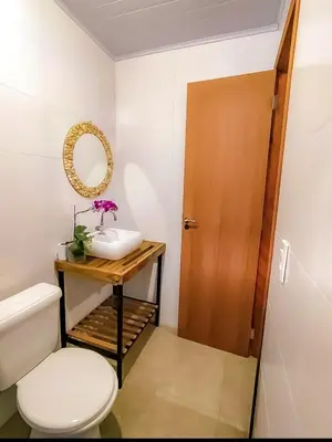 Uma casa de banho em Casa Mariscal