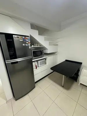 A cozinha ou kitchenette de Casa com 02 quartos, Meia Praia - Itapema