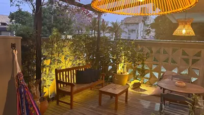 Uma varanda ou terraço em Duplex com hidro - 200m da Praia de Mariscal