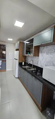 A cozinha ou kitchenette de Apartamento 3 quartos com suíte