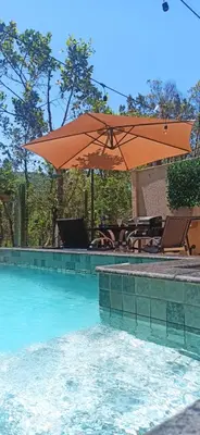 A piscina em ou perto de Casa Jade duplex nova com piscina em Mariscal, Bombinhas