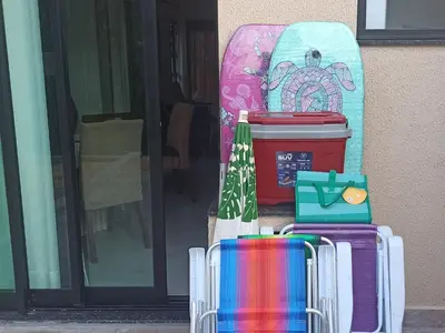 A planta de Casa Jade duplex nova com piscina em Mariscal, Bombinhas