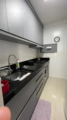A cozinha ou kitchenette de Apartamento Porto Belo