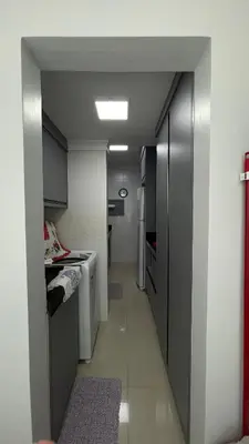 A cozinha ou kitchenette de Apartamento Porto Belo