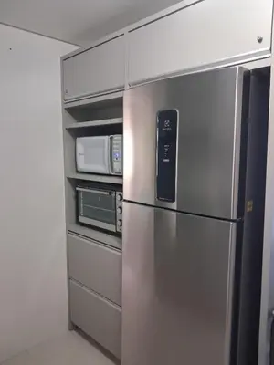 A cozinha ou kitchenette de Palmas Maravilhoso Beach Apartment!