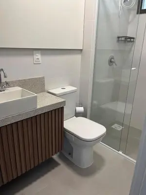 Uma casa de banho em Apto em Home Clube na Praia de Palmas