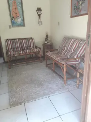Uma área de estar em Casa de Praia da Val