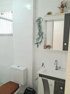 Uma casa de banho em Exclusive apt, meters from Bombínhas beach