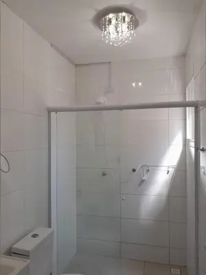 Uma casa de banho em Exclusive apt, meters from Bombínhas beach