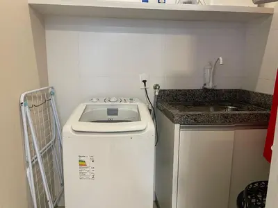 A cozinha ou kitchenette de Apartamento com piscina e vista para montanha