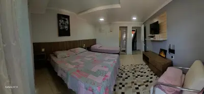 Uma cama ou camas num quarto em Casa de praia meu encanto