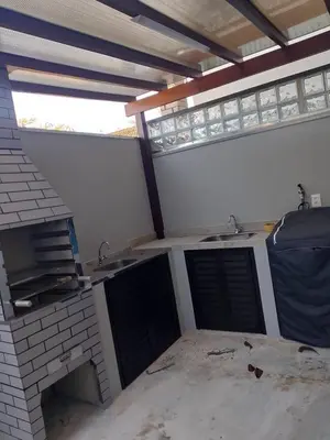 A cozinha ou kitchenette de Sobrado Bombinhas 80m da praia