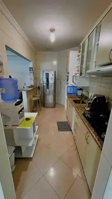 A cozinha ou kitchenette de Ap 3 Quartos 150m do Mar no Coração da Meia Praia