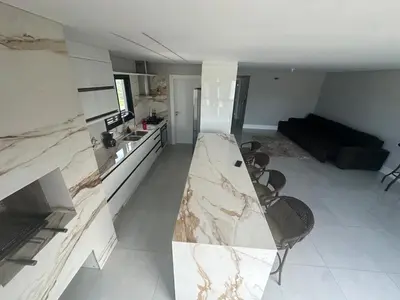 A cozinha ou kitchenette de Apto vista mar 400m beach