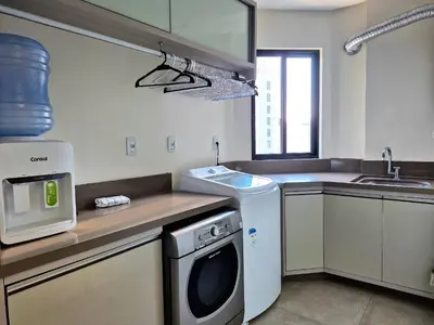 A cozinha ou kitchenette de Vista Panorâmica| Elegante 3 Suítes |CURTA173