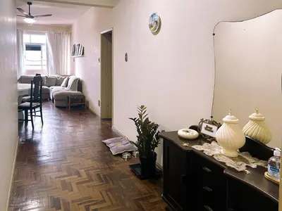 Uma cama ou camas num quarto em Apartamento amplo para famílias 3 quartos a poucos passos da praia, Barra Sul