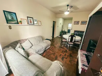 Uma área de estar em Apartamento amplo para famílias 3 quartos a poucos passos da praia, Barra Sul