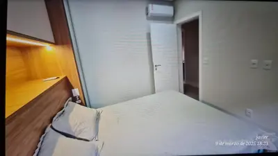 Uma cama ou camas num quarto em Apto estrenar en palmas Duetto 305A