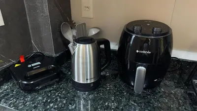Comodidades para chá e café em Apartamentos Elegance