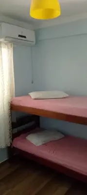 Uma cama ou camas num quarto em Residencial vista panorâmica AP 2