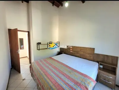 Uma cama ou camas num quarto em Lindo Sobrado à 220m Praia do Mariscal