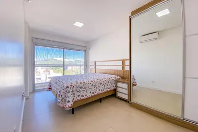 Uma cama ou camas num quarto em Apto 3 Dormitórios, 1 suíte e ampla sacada - 0314