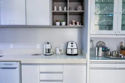 A cozinha ou kitchenette de Apt lindo de 2 quartos em Palmas - 0319