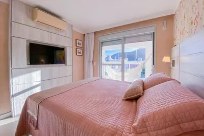 Uma cama ou camas num quarto em Apt lindo de 2 quartos em Palmas - 0319