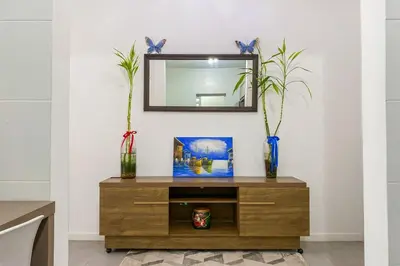 A planta de Aconchego e Conforto Apto na Praia de Palmas - 0227