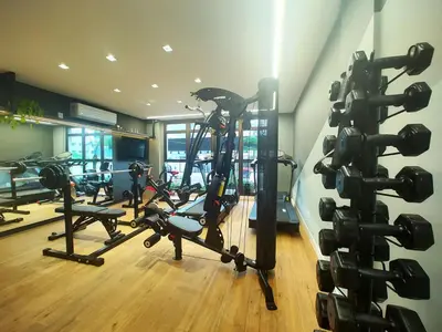 O centro de fitness e/ou as comodidades de fitness de Apto metros da Praia de Palmas - 0229